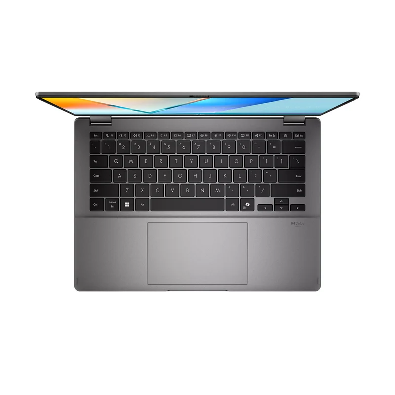 ASUS Vivobook 14 Flip TP3407SA-SG167WSM Laptop (Matte Gray) | 14" WUXGA (1920x1200) OLED | Core Ultra 5 226V | 16GB RAM | 512GB SSD | Intel Arc Graphics | Windows 11 Home | MS Office Home 2024 + MS 365 Basic + ASUS AP4600 Backpack