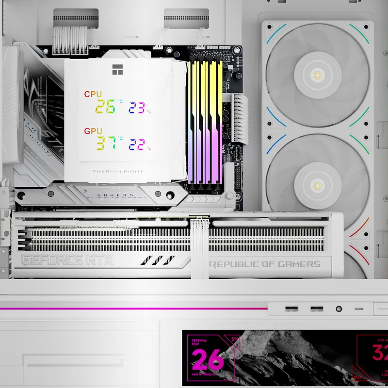 Thermalright Royal Knight 120 Digital CPU Air Cooler (Black, White)