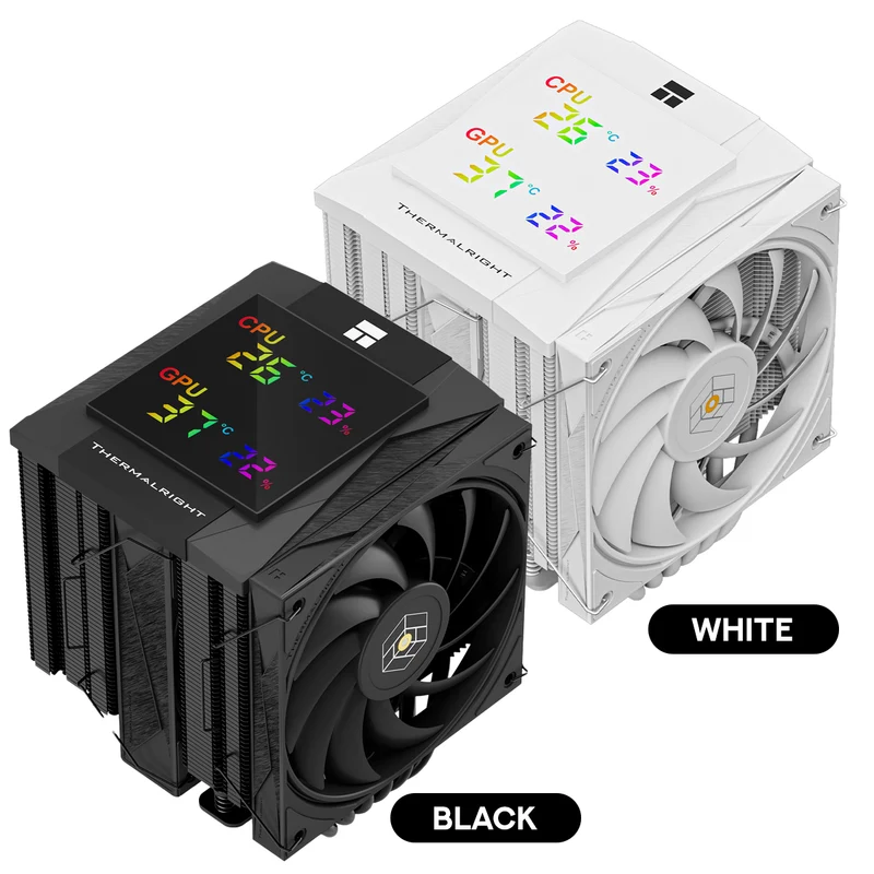 Thermalright Royal Knight 120 Digital CPU Air Cooler (Black, White)