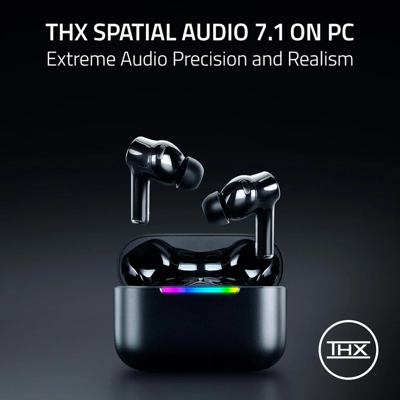 Razer Hammerhead V3 X HyperSpeed Wireless Multi-Platform Gaming Earbuds (Black)