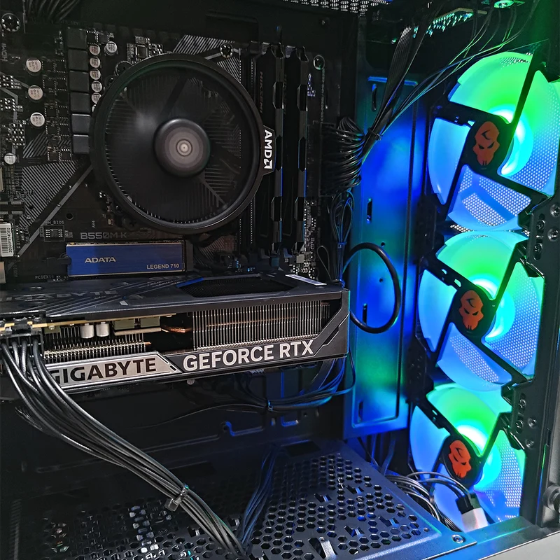 Sigma Aurora Black Desktop Gaming PC | AMD Ryzen 5 5600 | 16GB RAM | 512GB SSD | RTX 5060 | Windows 11 Pro