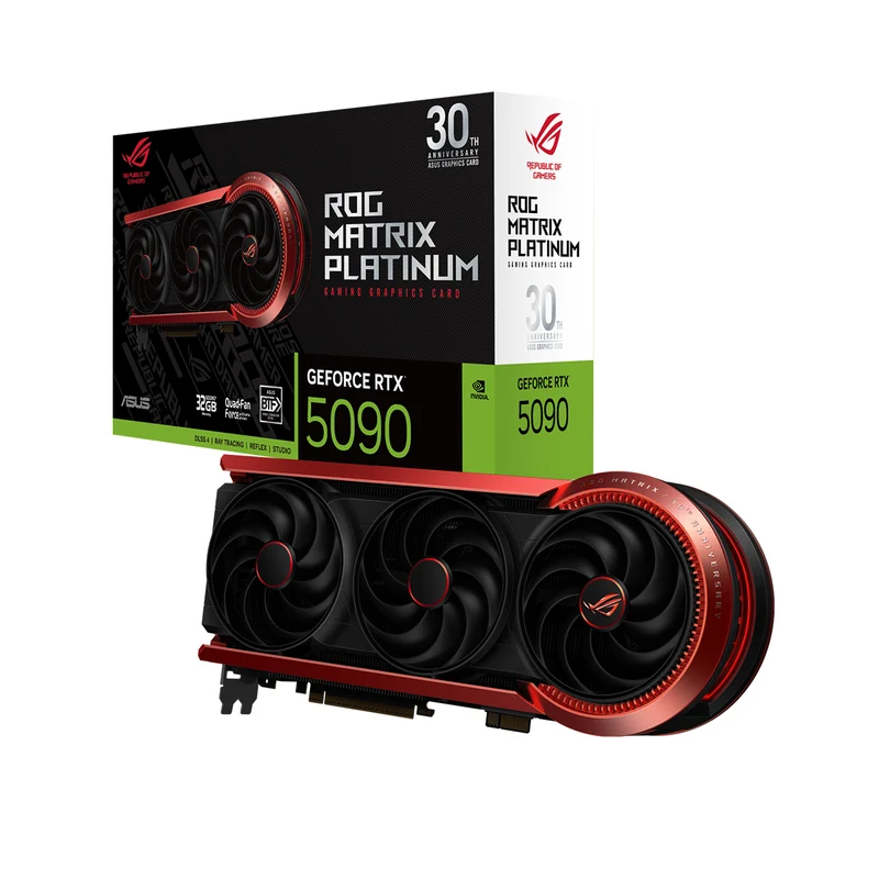 ASUS ROG Matrix Platinum GeForce RTX 5090 32GB GDDR7 Graphics Card - 30th Anniversary Edition