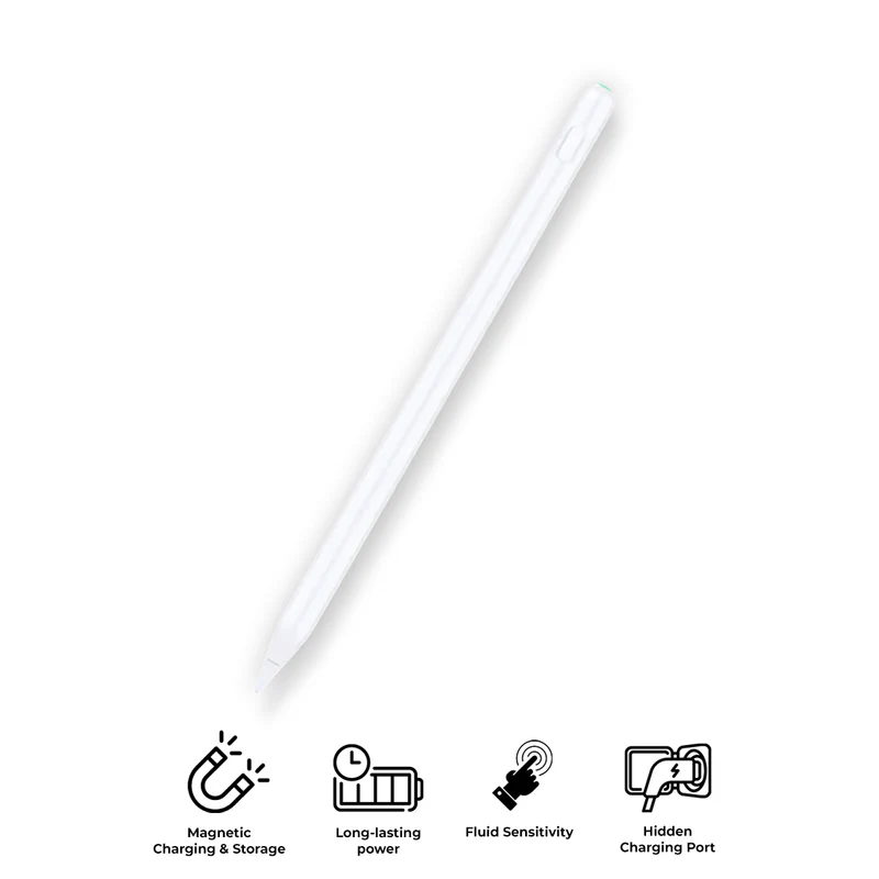 Vyvylabs Myoshu Pro Wireless Charging Capacitive Stylus Pen Active + Wireless Version (White) (VKPW-WH)