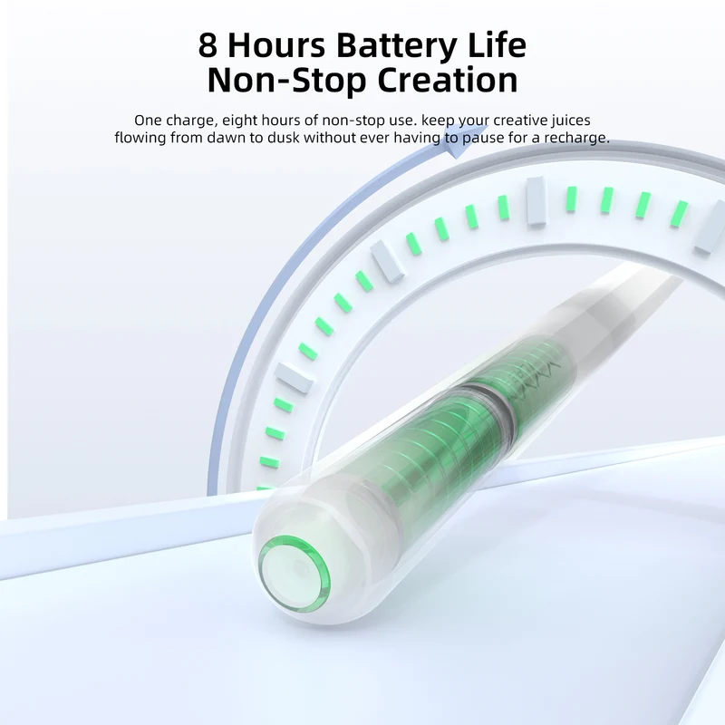 Vyvylabs Myoshu Pro Wireless Charging Capacitive Stylus Pen Active + Wireless Version (White) (VKPW-WH)