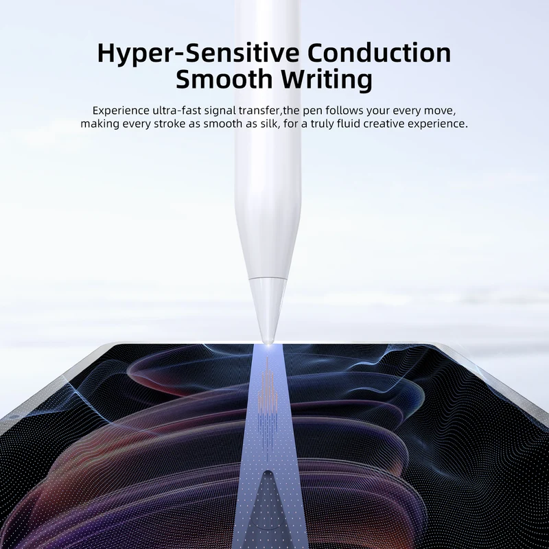 Vyvylabs Myoshu Pro Wireless Charging Capacitive Stylus Pen Active + Wireless Version (White) (VKPW-WH)