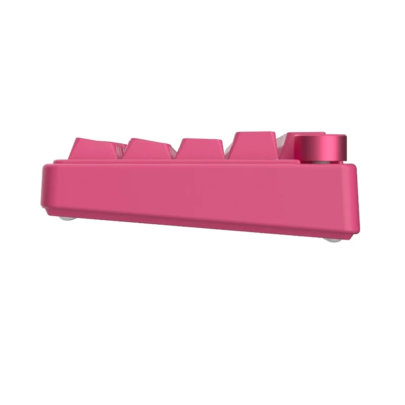 Royal Kludge R65 Single-Mode RGB 66 Keys Hot-Swappable Mechanical Keyboard Berry Red (Cream Switch, Beige Switch)