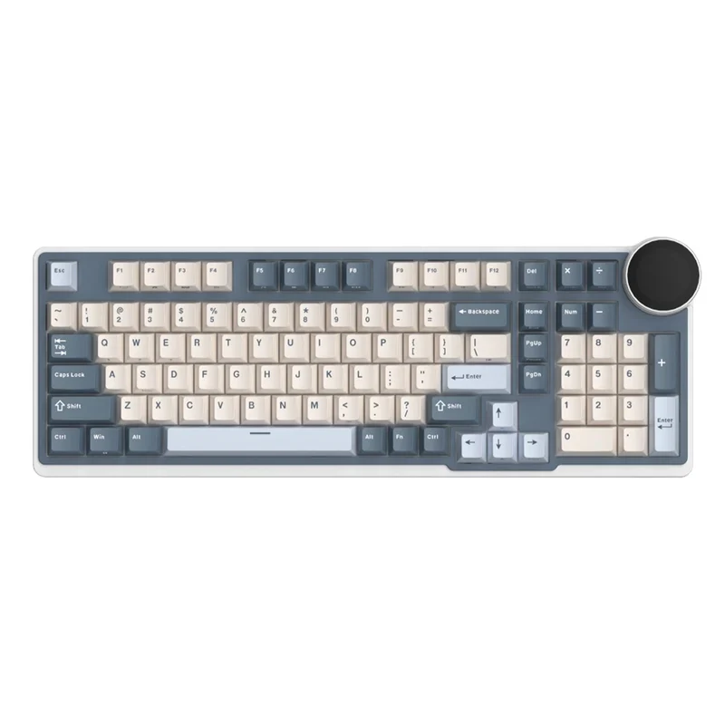 Royal Kludge RK-N99 Tri-Mode RGB 98 Keys Hot Swappable Mechanical Keyboard Moon (Cream Switch, Beige Switch, Violet Switch)
