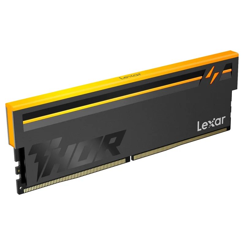 Lexar Thor RGB 2nd Gen DDR5 32GB (2x16GB) 6000MT/s CL38 1.35V 288-Pin U-Dimm Dual Pack Desktop Memory (Black) (LD5U16G60C38BV-RGD)