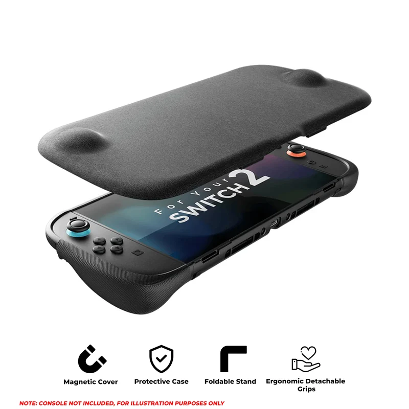 JSAUX Split EveryDay Case Travel Mode for Nintendo Switch 2 (Black) (PC0123C)
