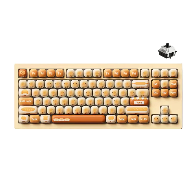 Akko 5087 V3 Bun Wonderland Multi-Mode RGB Hot-Swappable Mechanical Keyboard (Akko V3 Piano Pro Switch)