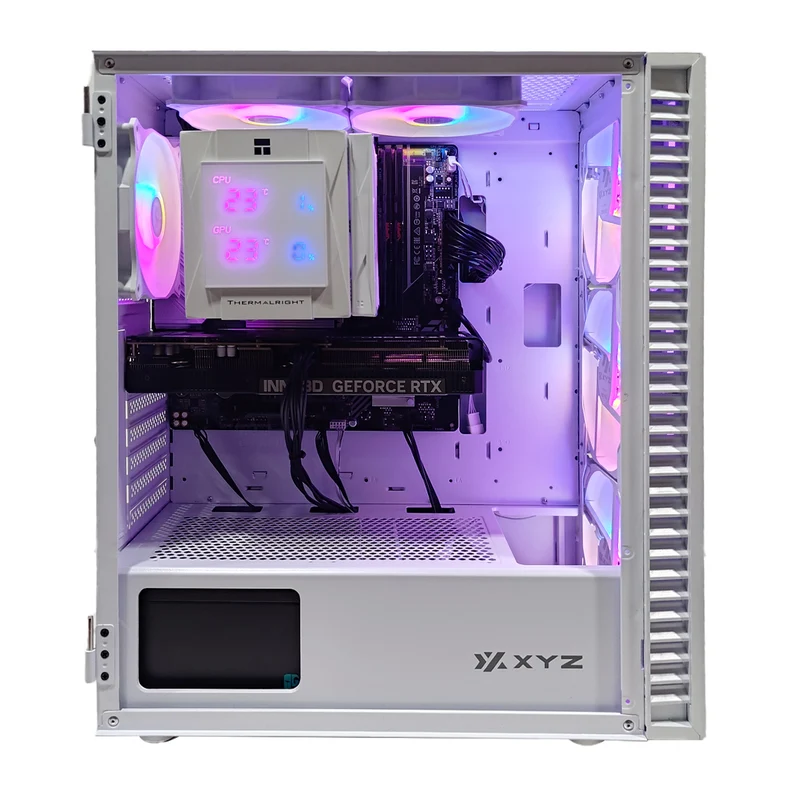 Aurora Airone 100 White Desktop Gaming PC | AMD Ryzen 7 8700F | 16GB RAM | 1TB SSD| RTX 5060 TI | Windows 11 Pro