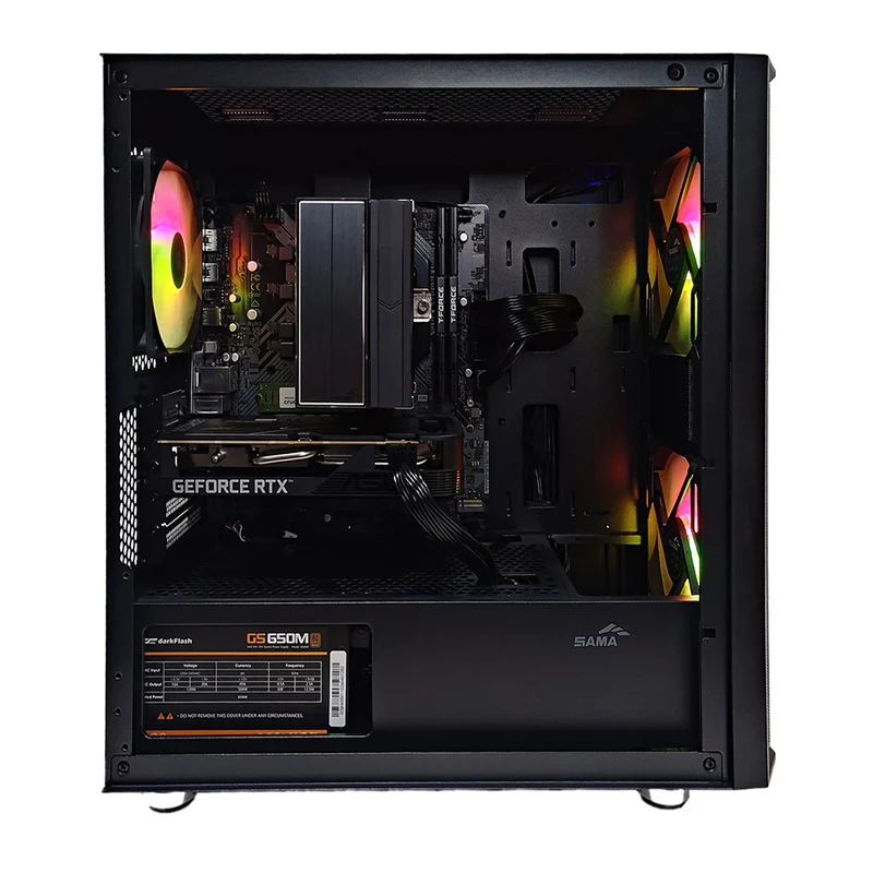 Sigma S30 Black Desktop Gaming PC | AMD Ryzen 5 7500F | 16GB RAM | 1TB SSD | RTX 5050 | Windows 11 Pro