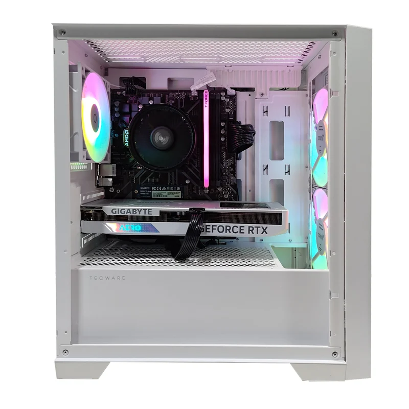 Alpha NEO M2 White Desktop Gaming PC | AMD Ryzen 5 5500 | 8GB RAM | 500GB SSD | RTX 4060 | Windows 11 Pro