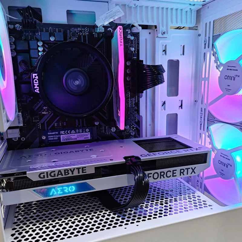Alpha NEO M2 White Desktop Gaming PC | AMD Ryzen 5 5500 | 8GB RAM | 500GB SSD | RTX 4060 | Windows 11 Pro