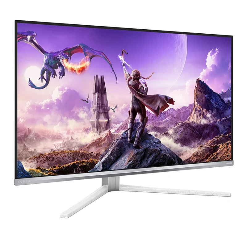Philips Evnia 32M2N8800/69 31.5" 4K UHD (3840x2160) 240Hz 0.03ms GTG QD OLED Gaming Monitor with Height, Tilt & Swivel Adjustment (White)