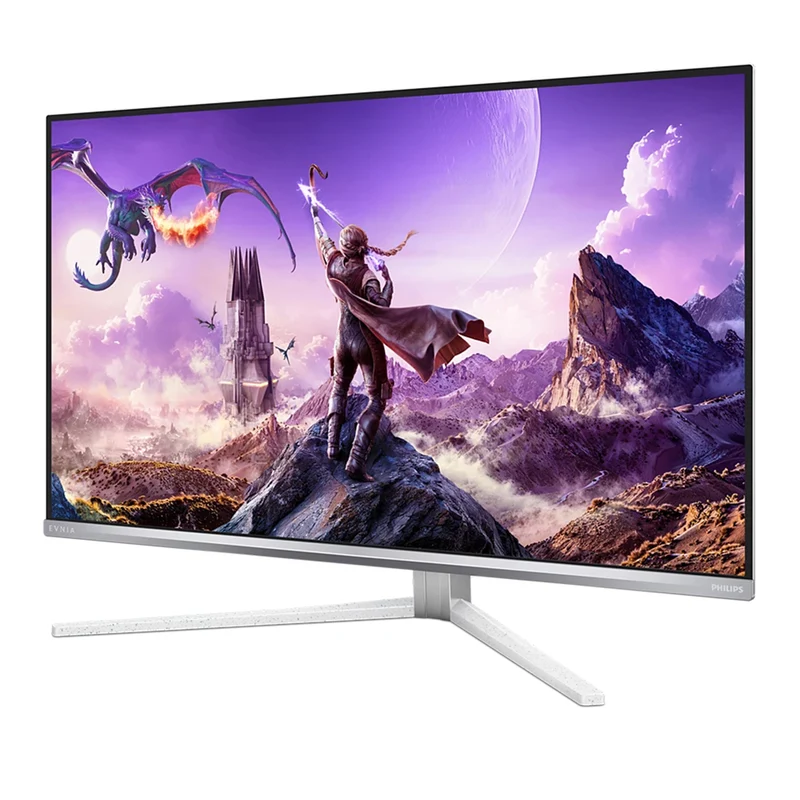 Philips Evnia 32M2N8800/69 31.5" 4K UHD (3840x2160) 240Hz 0.03ms GTG QD OLED Gaming Monitor with Height, Tilt & Swivel Adjustment (White)