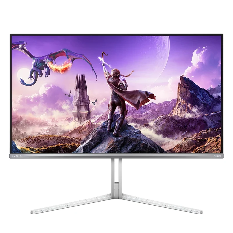 Philips Evnia 32M2N8800/69 31.5" 4K UHD (3840x2160) 240Hz 0.03ms GTG QD OLED Gaming Monitor with Height, Tilt & Swivel Adjustment (White)