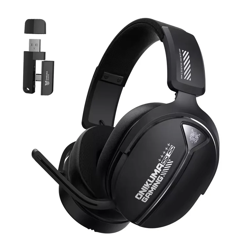 Onikuma GT887 4-Mode Gaming Headset with Microphone (Black, White/Black)