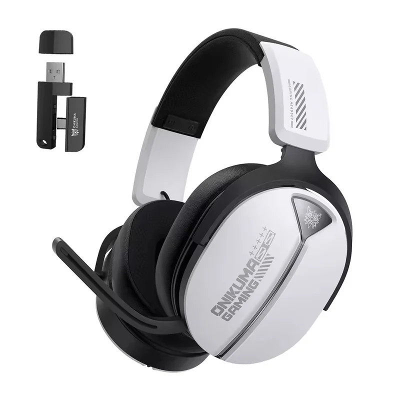 Onikuma GT887 4-Mode Gaming Headset with Microphone (Black, White/Black)