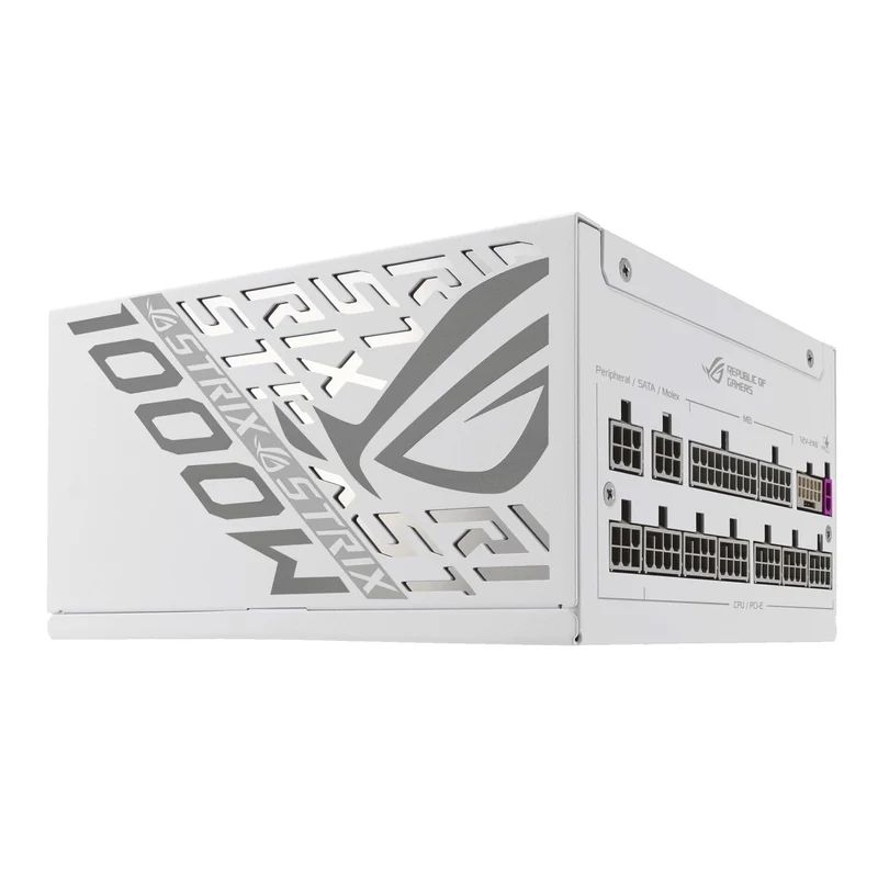 Asus ROG Strix 1000W Platinum PCIe 5.0 ATX 3.1 Gaming Power Supply (White)