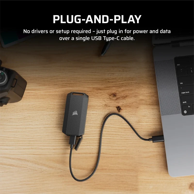 Corsair EX400U Survivor 1TB USB4 4000MB/s Read 3600MB/s Write Portable SSD (CSSD-EX400US1TB)