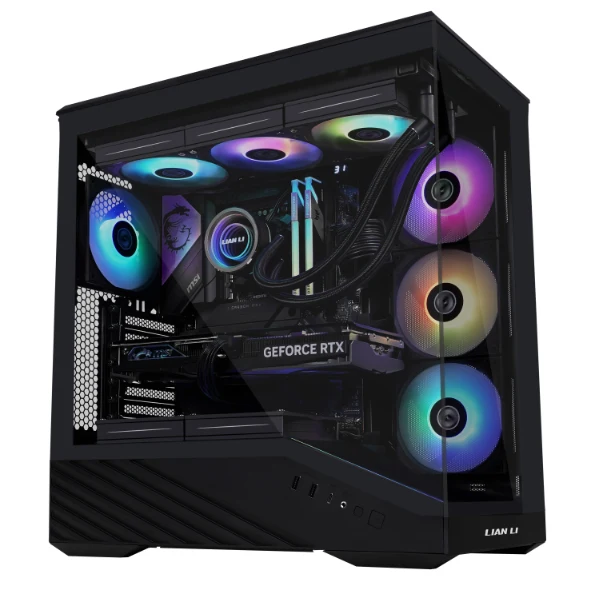 Lian Li Vector V100R Mid-Tower Case (Black, White) (G99.V100RX.01, G99.V100RW.00)