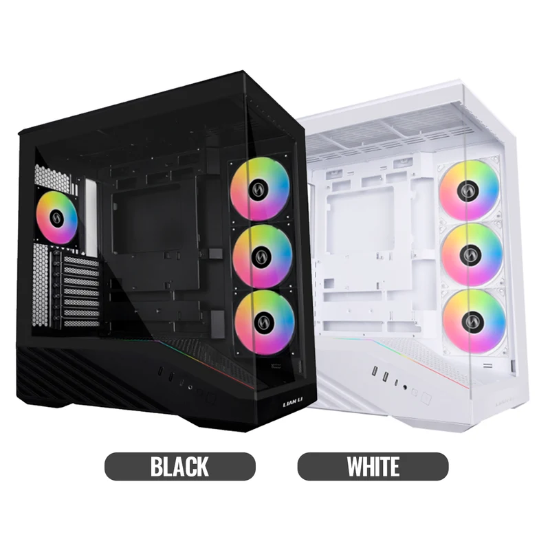 Lian Li Vector V100R Mid-Tower Case (Black, White) (G99.V100RX.01, G99.V100RW.00)