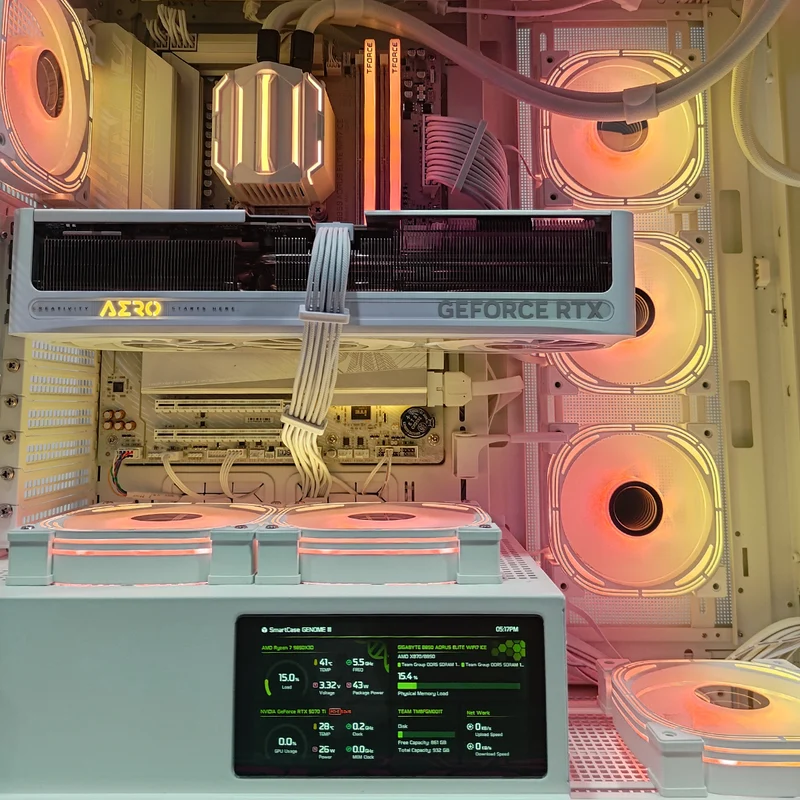 Ultra Genome III White Desktop Gaming PC | AMD Ryzen 7 9850X3D | 32GB RAM | 1TB SSD | RTX 5070 Ti | Windows 11 Pro