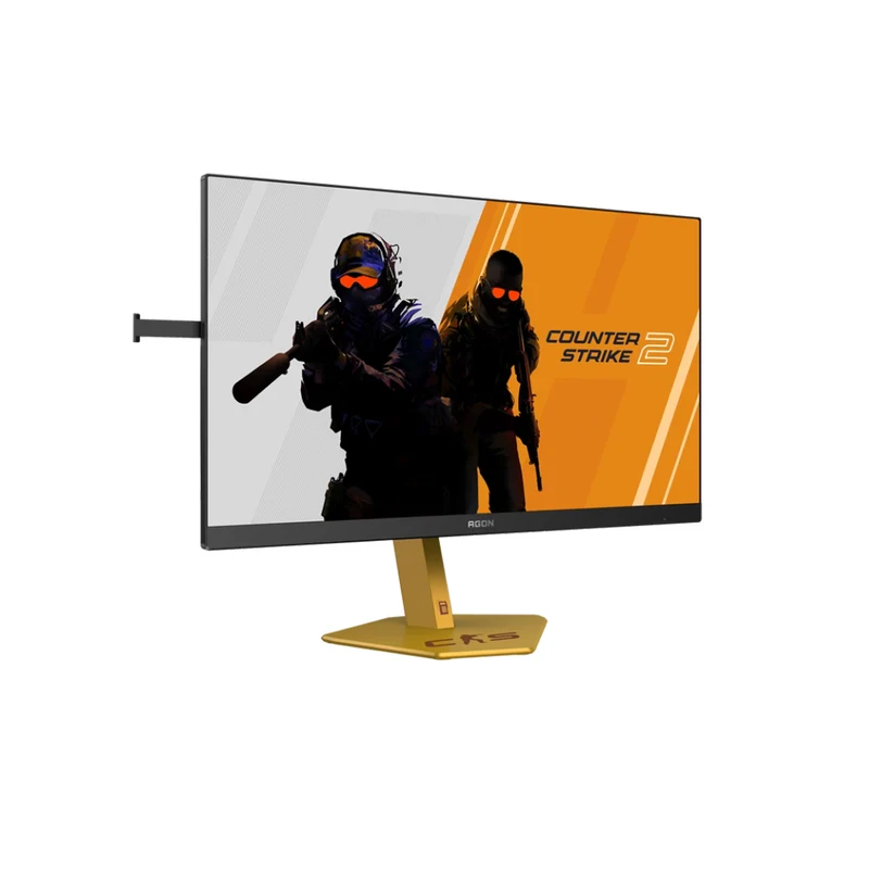 AOC Agon Pro CS24A/P 24.1" FHD (1920x1080) 610Hz 0.5ms GTG/0.3ms MPRT E-Sport TN Display Gaming Monitor With Tilt, Height, Pivot & Swivel Adjustment (Black/Gold)