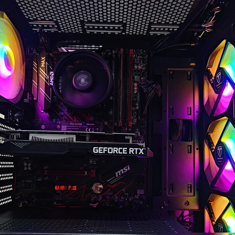 Alpha Breeze Black Desktop Gaming PC | AMD Ryzen 5 5600XT | 8GB RAM | 512GB SSD | RTX 3050 | Windows 11 Pro