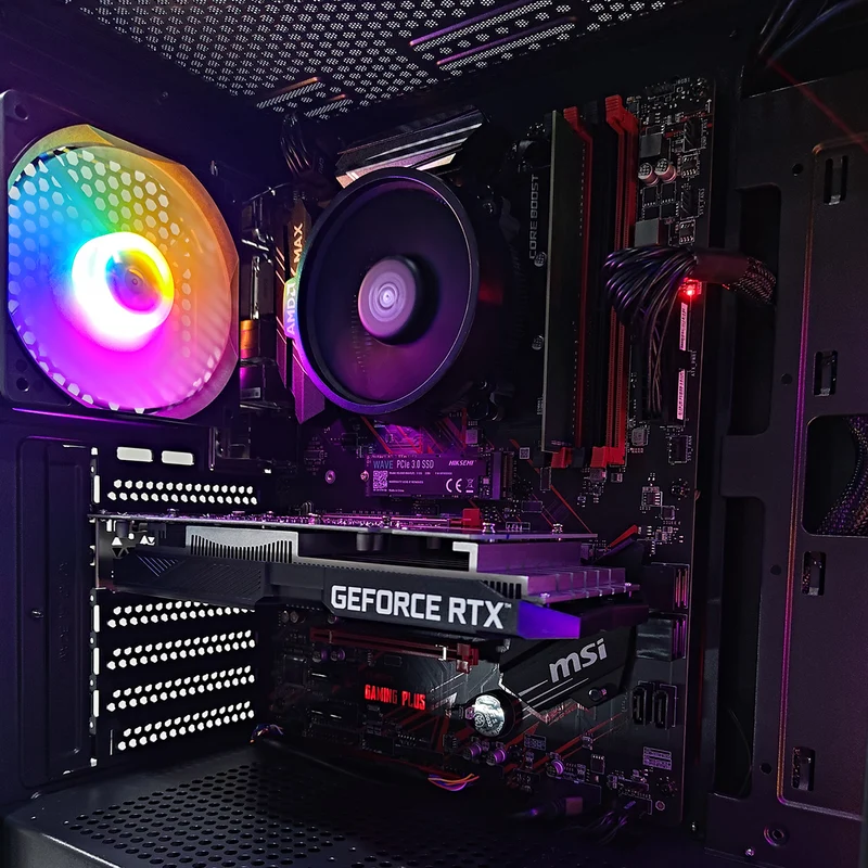 Alpha Breeze Black Desktop Gaming PC | AMD Ryzen 5 5600XT | 8GB RAM | 512GB SSD | RTX 3050 | Windows 11 Pro