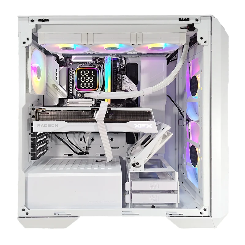 Optima HAF 500 White Desktop Gaming PC | AMD Ryzen 7 9700X | 32GB RAM | 1TB SSD | RX 9070 XT | Windows 11 Pro