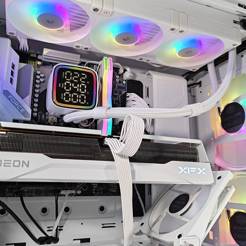 Optima HAF 500 White Desktop Gaming PC | AMD Ryzen 7 9700X | 32GB RAM | 1TB SSD | RX 9070 XT | Windows 11 Pro