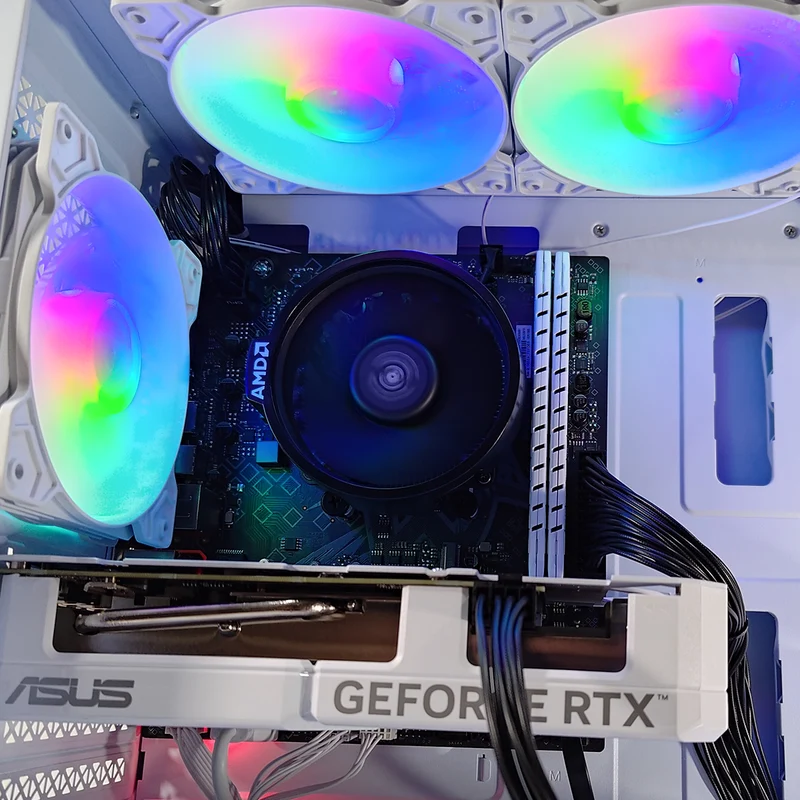 Alpha Reyna White Desktop Gaming PC | AMD Ryzen 5 5500 | 16GB RAM | 512GB SSD | RTX 4060 | Windows 11 Pro