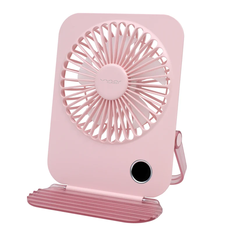 Vyvylabs D11 Mini Foldable Desktop Fan (White, Pink) (VKD11-WH, VKD11-PK)