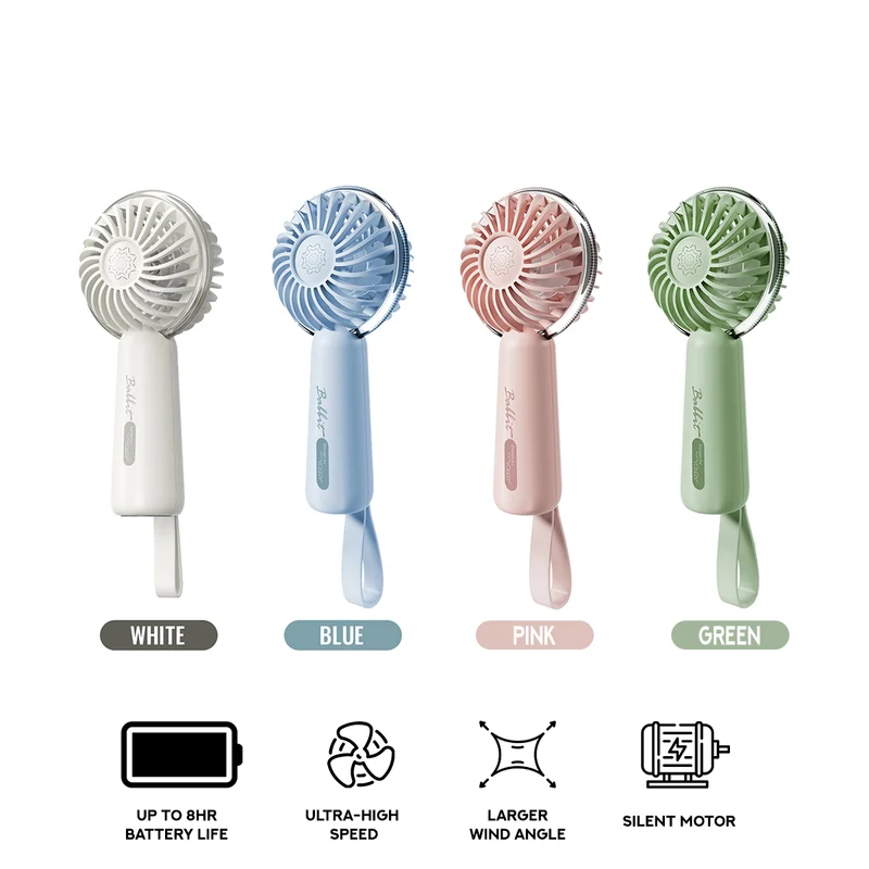 Vyvylabs Babbit Handheld Mini Fan 1200mAh (White, Blue, Pink, Green) (VKL01-WH, VKL01-BL, VKL01-PK, VKL01-GR)