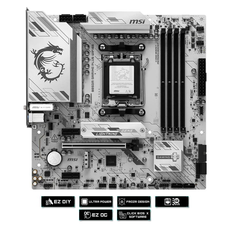 MSI B850M Gaming Plus WiFi6E DDR5 AMD Motherboard