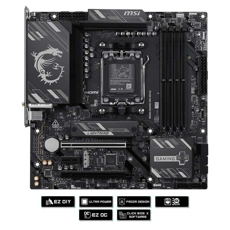 MSI B850M Gaming Pro WiFi6E DDR5 AMD Motherboard
