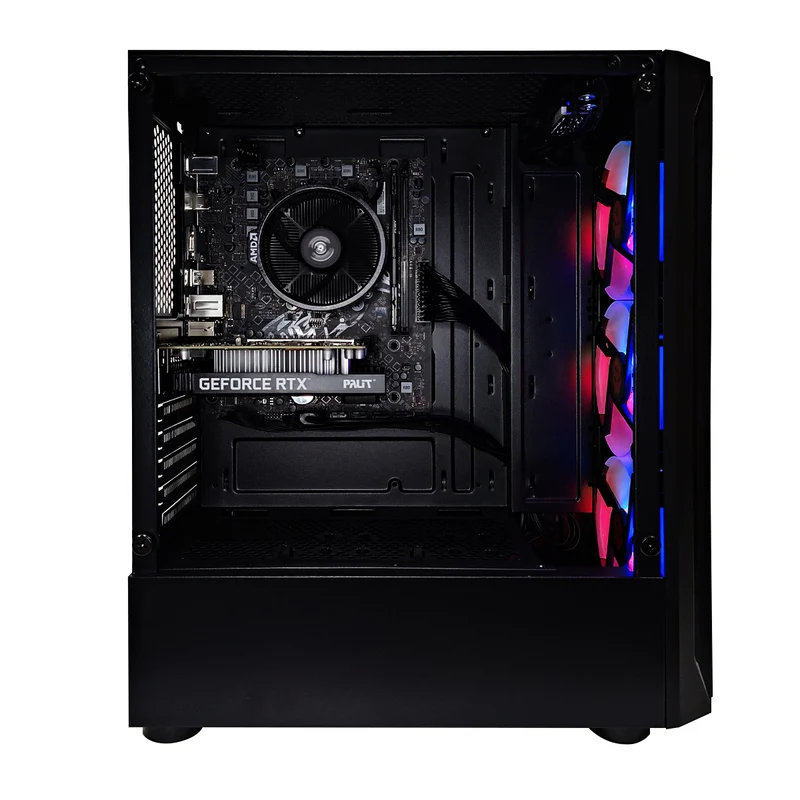 Alpha Aurora Black Desktop Gaming PC | AMD Ryzen 5 5500 | 16GB RAM | 500GB SSD | RTX 3050 | Windows 11 Pro