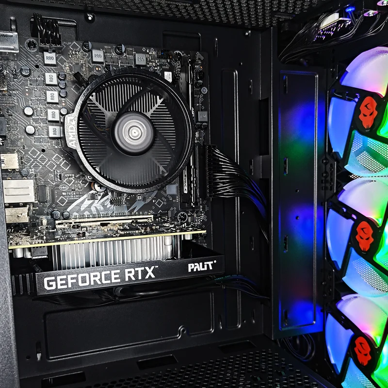 Alpha Aurora Black Desktop Gaming PC | AMD Ryzen 5 5500 | 16GB RAM | 500GB SSD | RTX 3050 | Windows 11 Pro