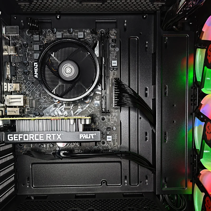 Alpha Aurora Black Desktop Gaming PC | AMD Ryzen 5 5500 | 16GB RAM | 500GB SSD | RTX 3050 | Windows 11 Pro