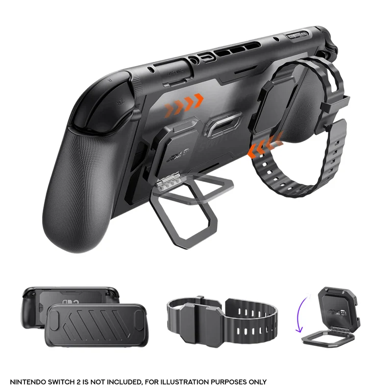 JSAUX ModCase Kickstand Kit for Nintendo Switch 2 (Black) (PC0121)