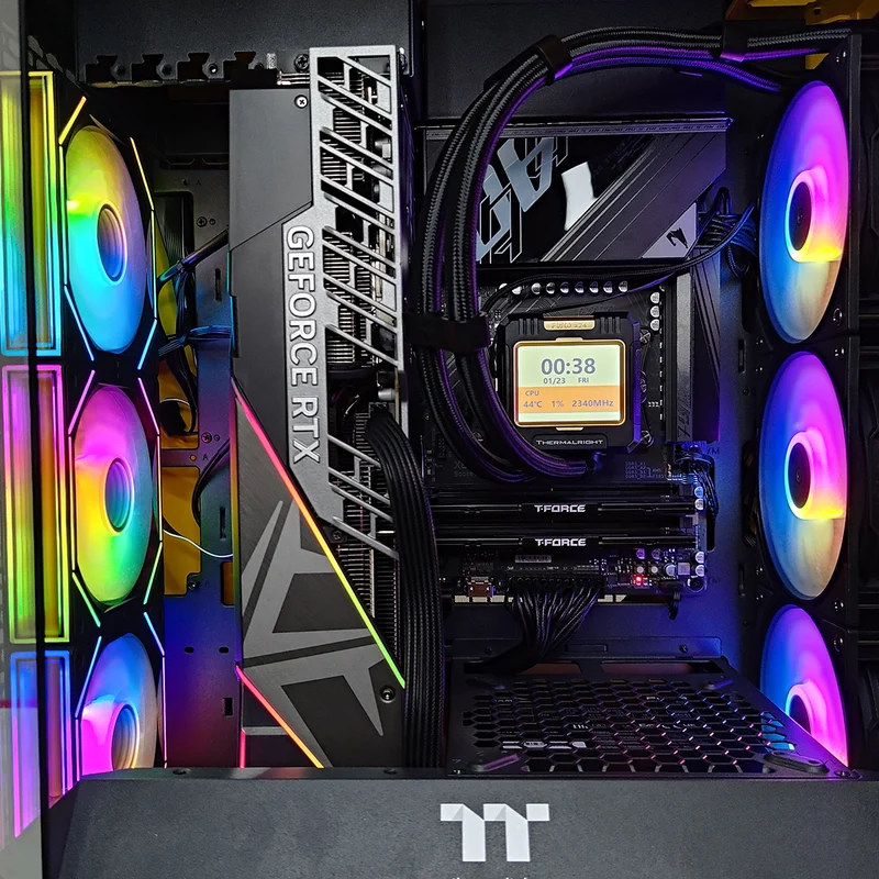 Ultra The Tower 600 Yellow Desktop Gaming PC | AMD Ryzen 7 9800X3D | 32GB RAM | 1TB SSD | RTX 5080 | Windows 11 Pro