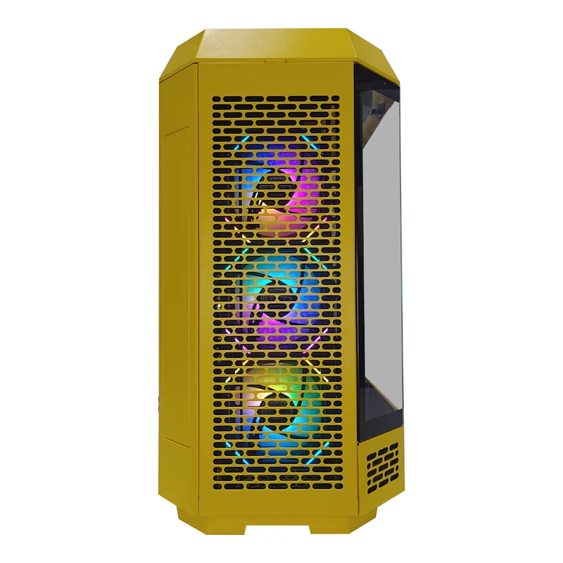 Ultra The Tower 600 Yellow Desktop Gaming PC | AMD Ryzen 7 9800X3D | 32GB RAM | 1TB SSD | RTX 5080 | Windows 11 Pro