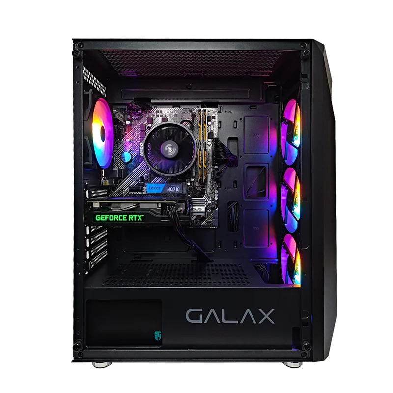 Alpha Revolution 5 Black Desktop Gaming PC | AMD Ryzen 5 5500 | 16GB RAM | 500GB SSD | RTX 3050 | Windows 11 Pro