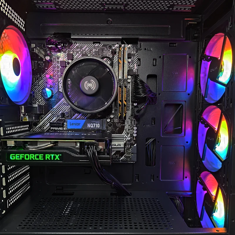 Alpha Revolution 5 Black Desktop Gaming PC | AMD Ryzen 5 5500 | 16GB RAM | 500GB SSD | RTX 3050 | Windows 11 Pro