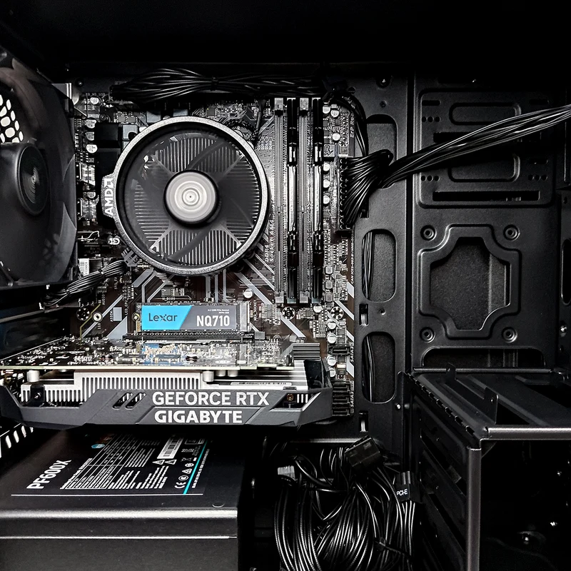 Alpha Matrexx 30 Black Desktop Gaming PC | AMD Ryzen 5 5600 | 16GB RAM | 500GB SSD | RTX 3050 | Windows 11 Pro