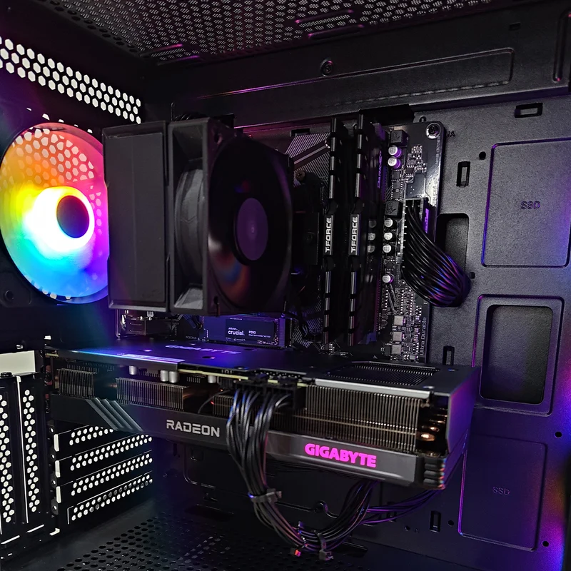 Sigma Revolution 5 Black Desktop Gaming PC | AMD Ryzen 7 5700G | 16GB RAM | 1TB SSD | RX 7600 XT | Windows 11 Pro