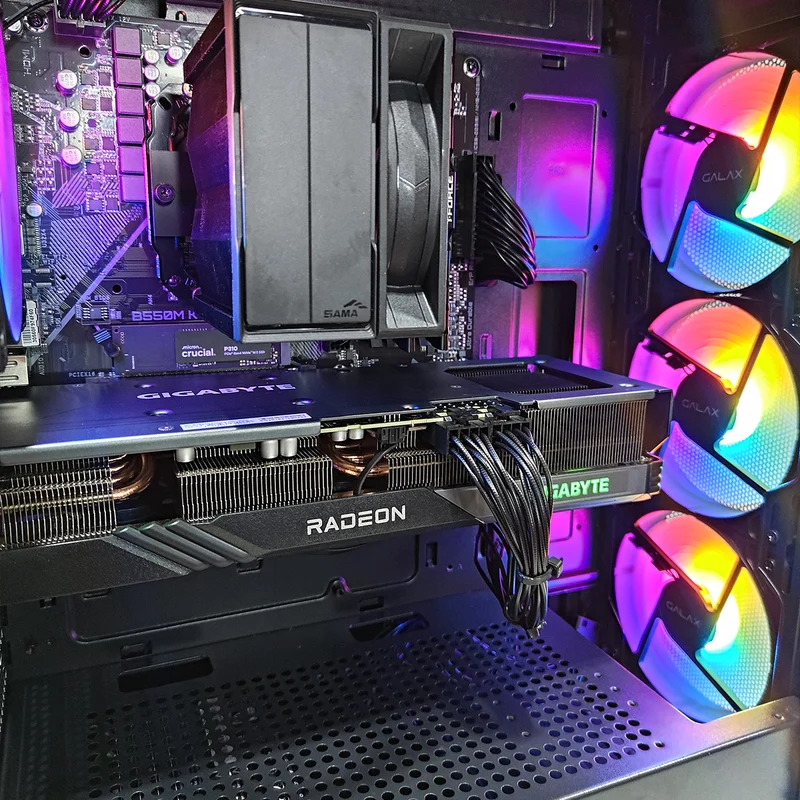 Sigma Revolution 5 Black Desktop Gaming PC | AMD Ryzen 7 5700G | 16GB RAM | 1TB SSD | RX 7600 XT | Windows 11 Pro