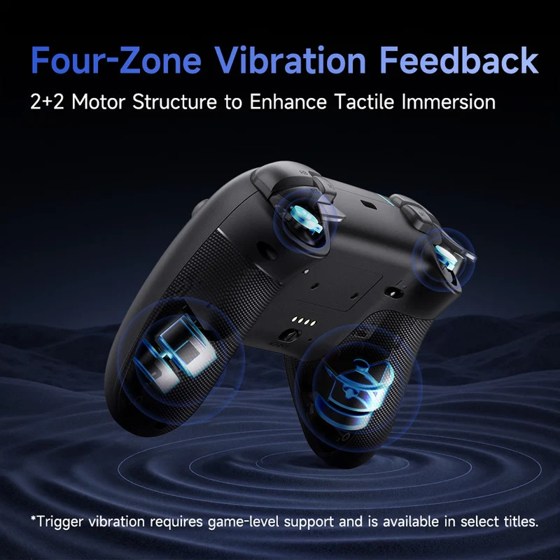 EasySMX X05Pro Multiplatform Wireless Gaming Controller for Nintendo Switch/PC/iOS/Android (Black, White, Aurora Purple)